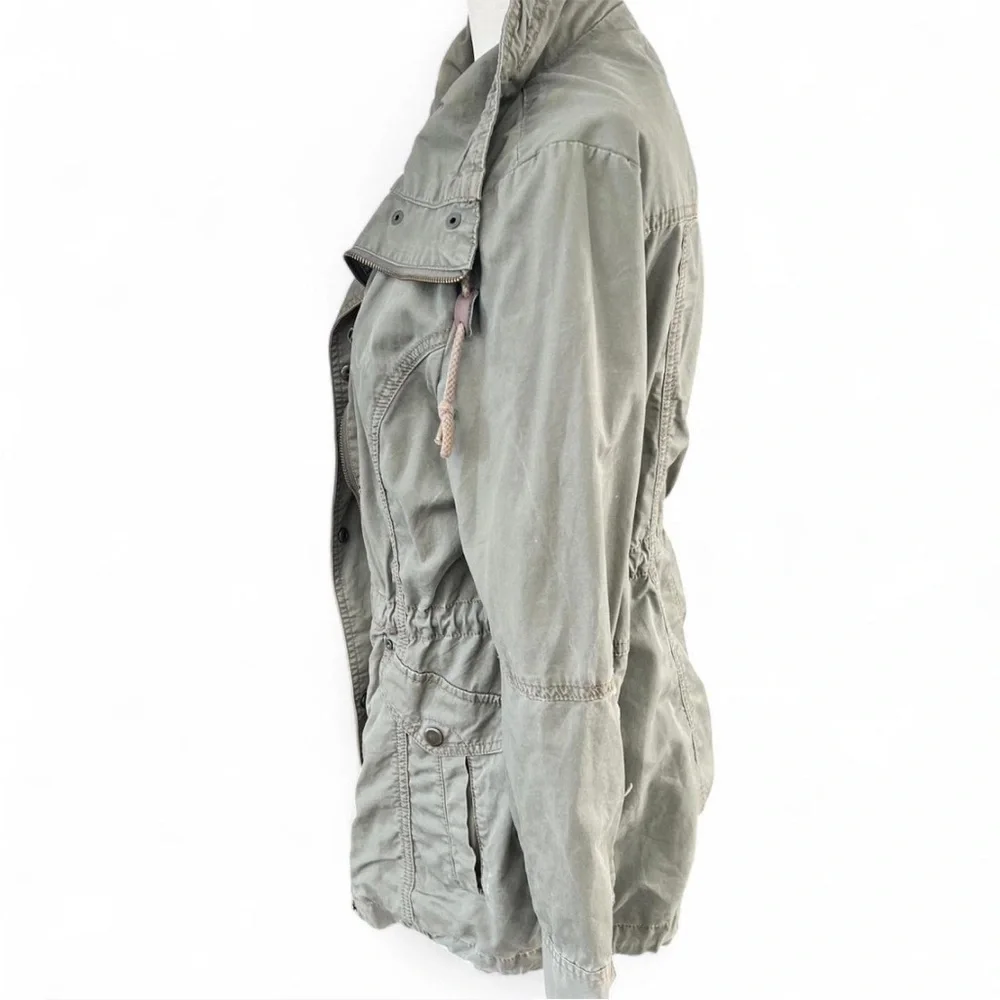 Andrew Marc Olive Field Jacket with Zip Front Size Small